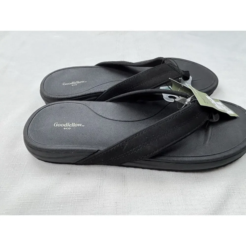 Goodfellow & Co Mens Fred Flip Flop Sandals Gray XL 13 BRAND NEW